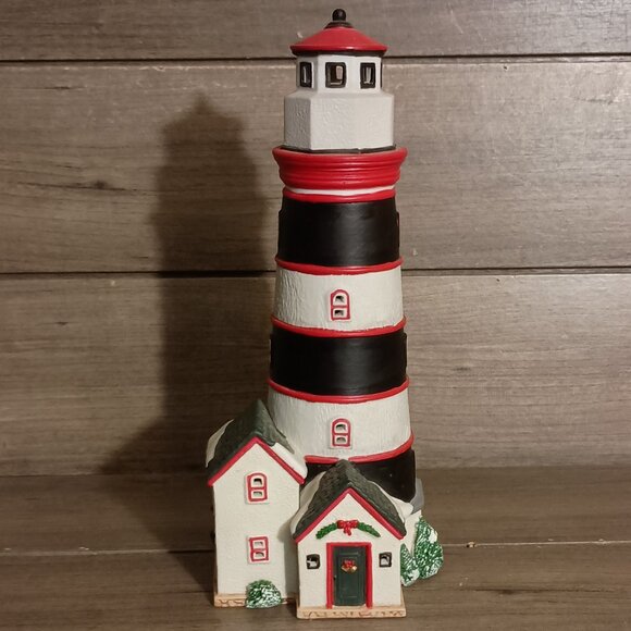 Vintage Lemax Christmas Village Plymouth Corners Lighthouse 1998 No Light Cord - Picture 1 of 10